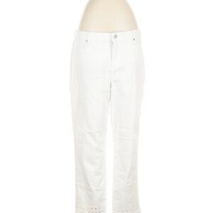 Chico's White Straight Leg Jeans